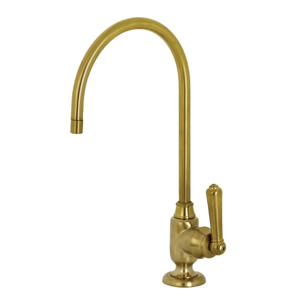 Kingston Brass KS5197NML Magellan Single-Handle Water Filtration Faucet, Brushed Brass KS5197NML
